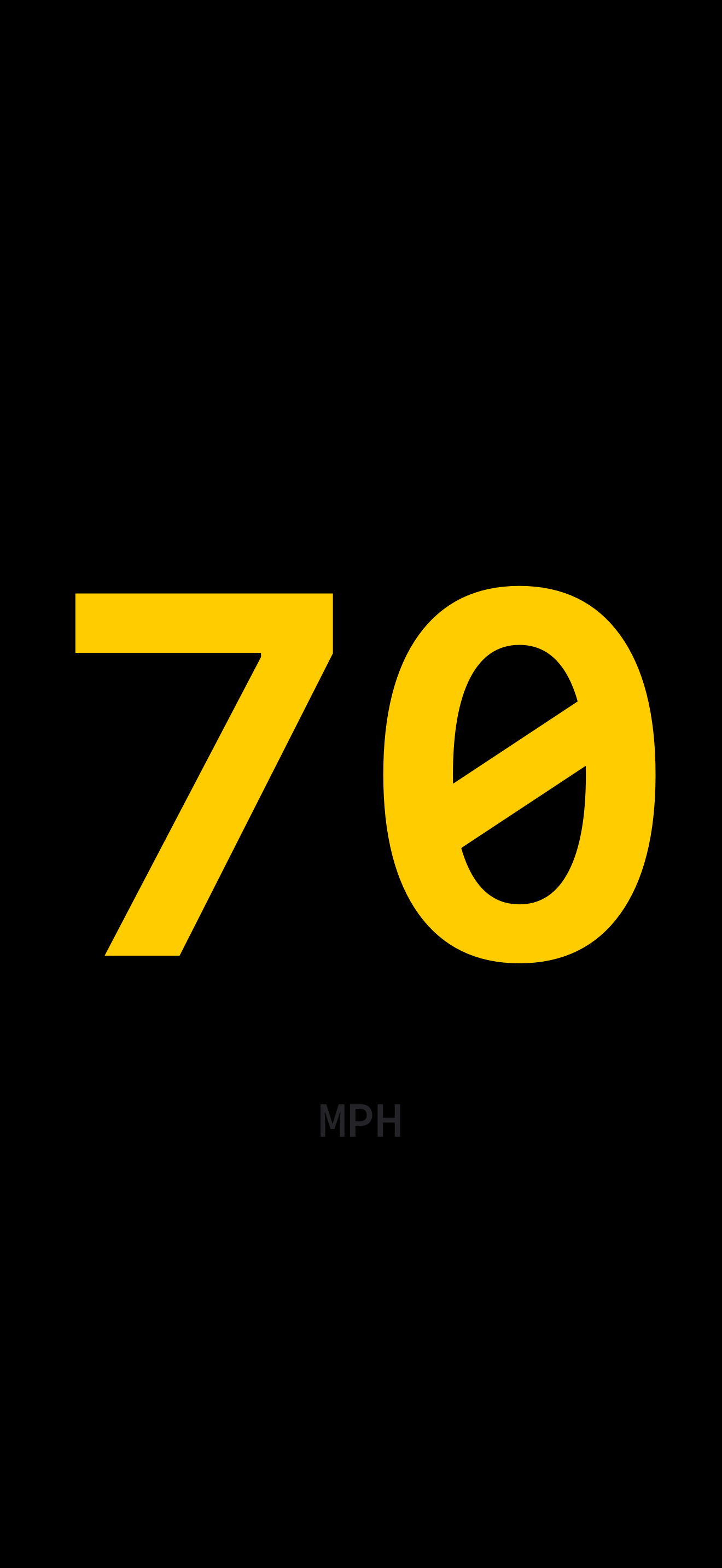 Beater Meter showing a above 65 speed