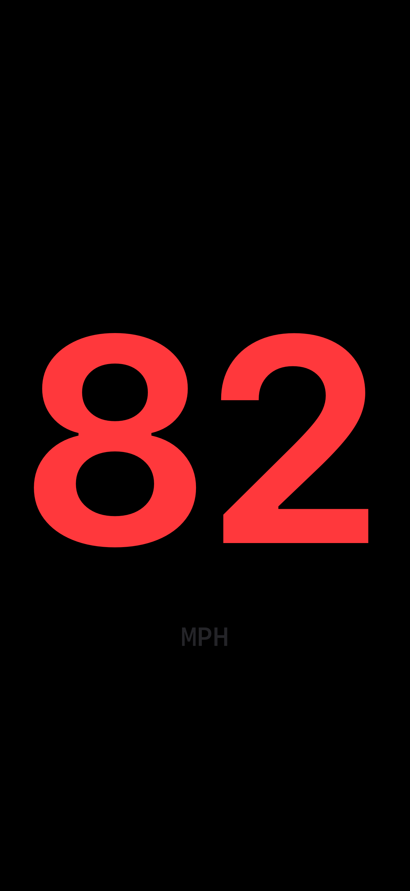 Beater Meter showing a above 80 speed